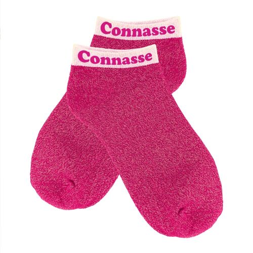 PAIRE DE SOCQUETTES PAILLETTES CONNASSE FEMME