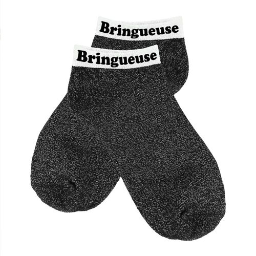 PAIRE DE SOCQUETTES PAILLETTES BRINGUEUSE FEMME