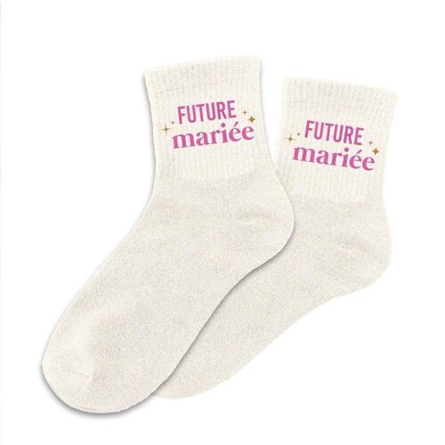 PAIRE DE CHAUSSETTES PAILLETTES EVJF FEMME