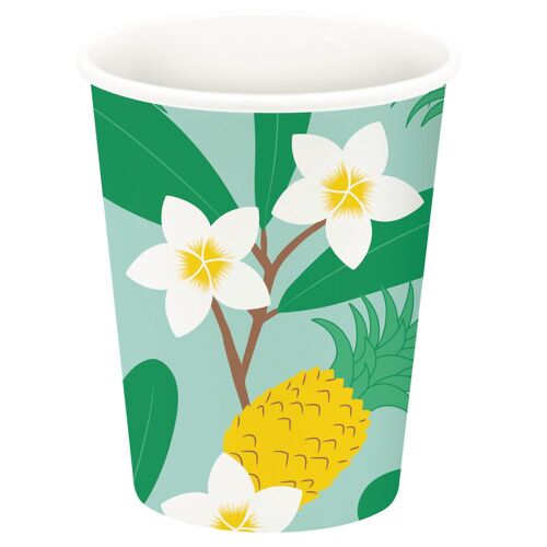 10 GOBELETS CARTON DÉLICES EXOTIQUES 21CL