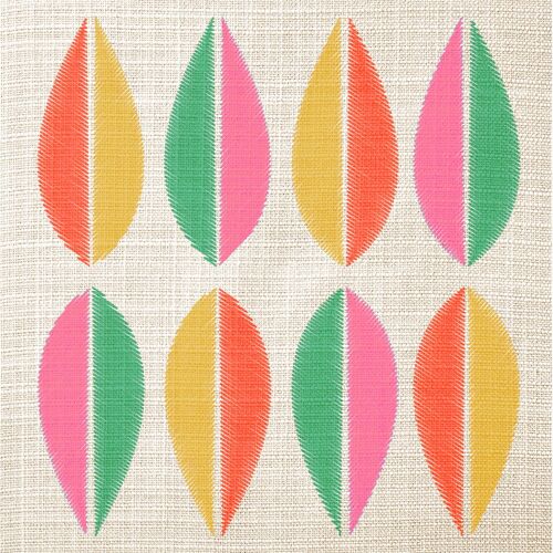 20 SERVIETTES PAPIER MEXIFEUILLES ROSE 33CM