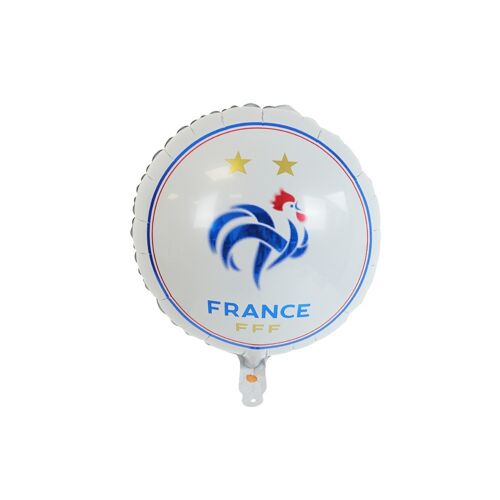 BALLON ALUMINIUM FRANCE FFF 45CM BLANC