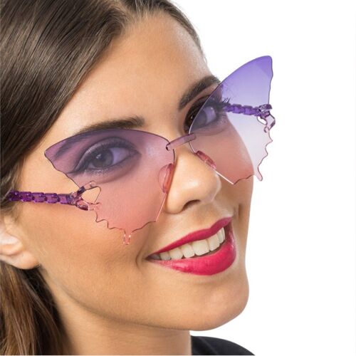 Lunettes Pc Papillon Verres Fumés Violet Adulte