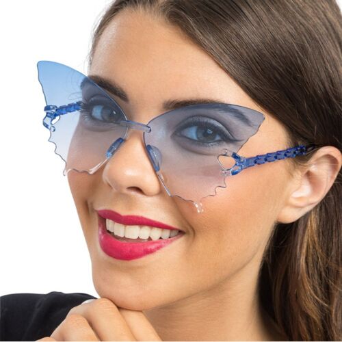 Lunettes Pc Papillon Verres Fumés Bleu Adulte