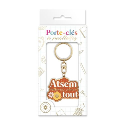 PORTE-CLEFS ATSEM MERCI POUR TOUT