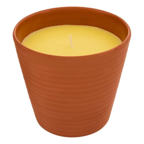 BOUGIE PARFUMÉE CITRONELLE POT ARGILE 200G 26H