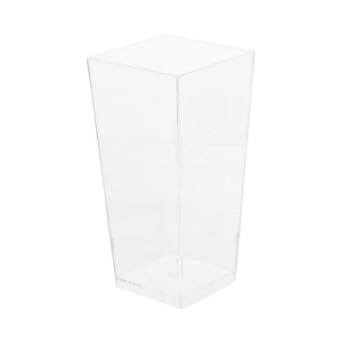 8 VERRINES CARRÉES RÉUTILISABLES 8.5CL TRANSPARENT