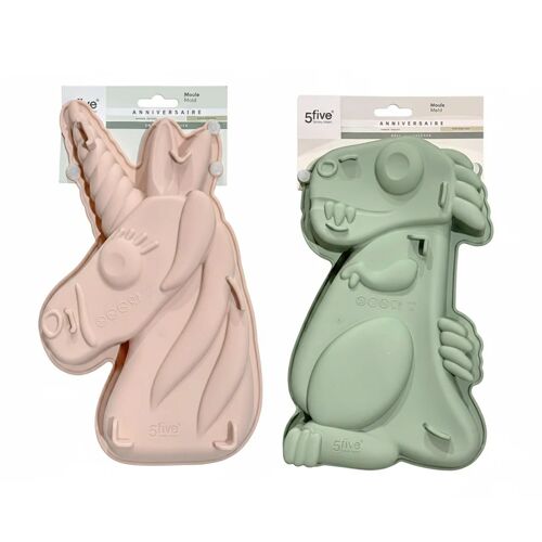 Moule Gâteau Silicone Animal Anniversaire 31cm