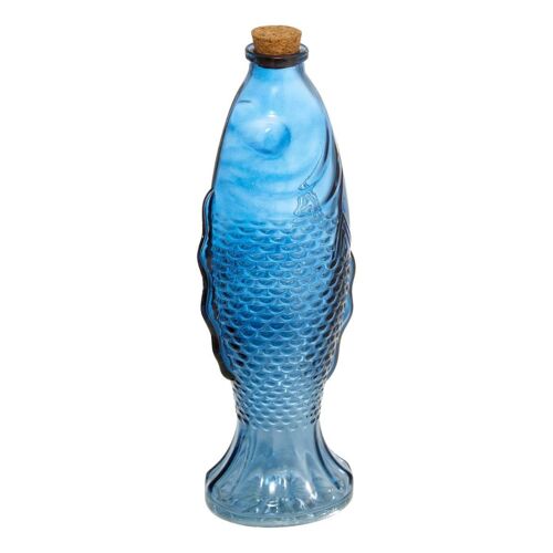 Carafe Verre Poisson Océan 54cl Bleu