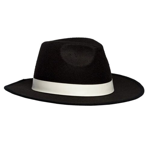 Chapeau Borsalino Premium Noir Mafieux Adulte