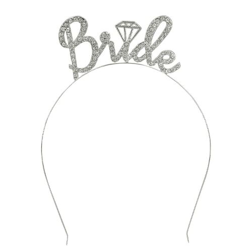 Serre-Tête Métal Bride Strass Argent Evjf Femme