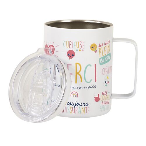 MUG INOX TRANSPORT MERCI MAÎTRESSE 35CL