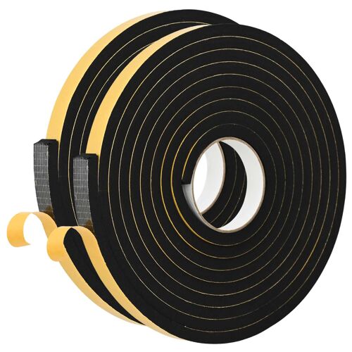 vidaXL Ruban adhésif en mousse 2 pcs Noir 20mm x 5m Mousse CR