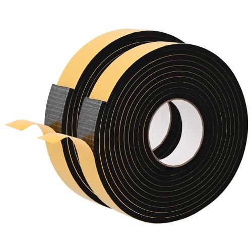 vidaXL Ruban adhésif en mousse 2 pcs Noir 40mm x 5m Mousse CR