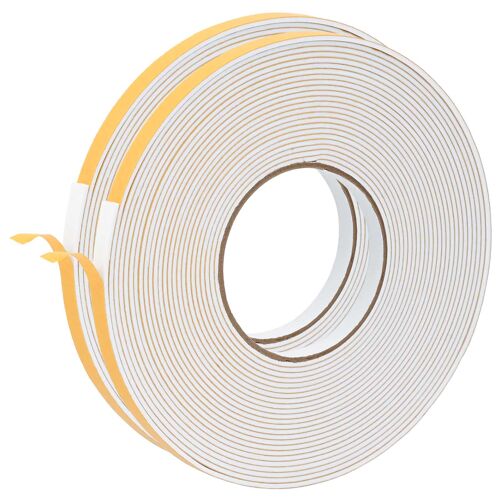 vidaXL Ruban adhésif en mousse 2 pcs Blanc 10mm x 10m Mousse CR