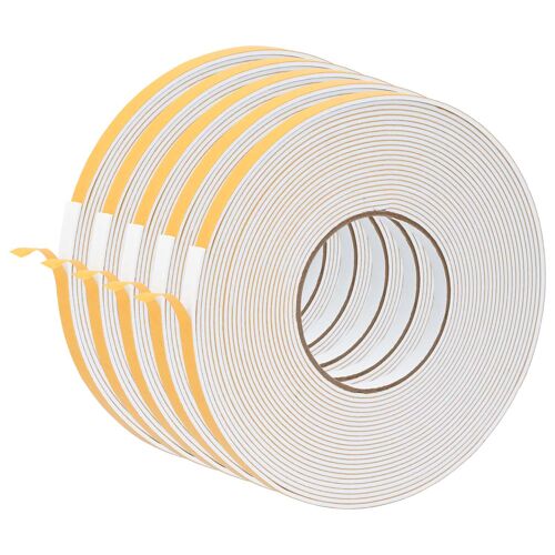 vidaXL Ruban adhésif en mousse 5 pcs Blanc 10mm x 10m Mousse CR