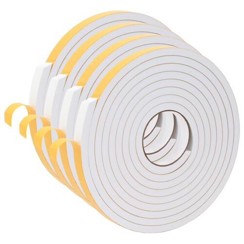 vidaXL Ruban adhésif en mousse 4 pcs Blanc 20mm x 5m Mousse CR