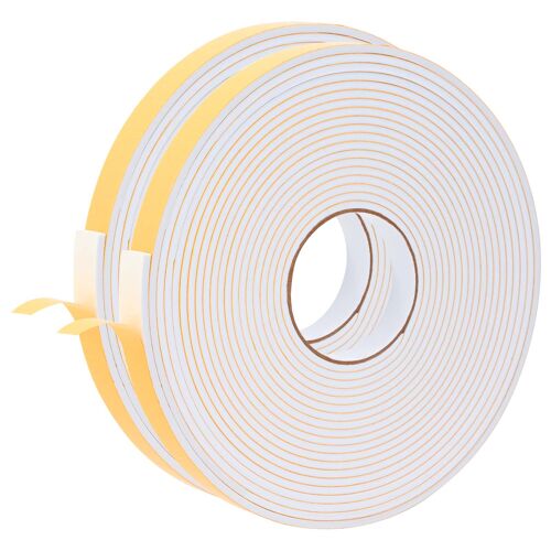 vidaXL Ruban adhésif en mousse 2 pcs Blanc 20mm x 10m Mousse CR