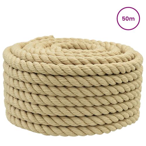 vidaXL Corde de bateau 50 m 1.8 Naturel PP