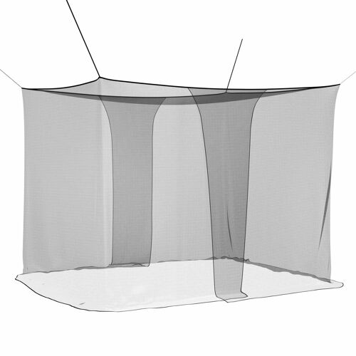 vidaXL Filet anti-moustiques pour lit 156 mailles Noir Polyester