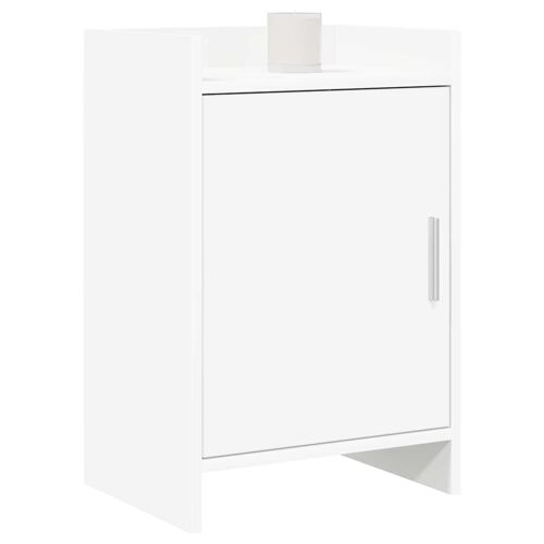 vidaXL Tables de chevet 2 pcs Blanc 40 x 30 x 60 cm Bois d'ingénierie