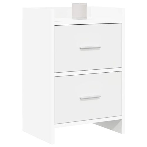 vidaXL Tables de chevet Blanc 40 x 30 x 60 cm Bois d'ingénierie