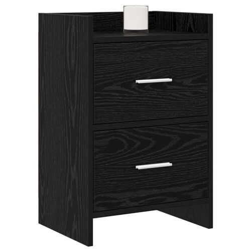 vidaXL Tables de chevet Chêne noir 40 x 30 x 60 cm Bois d'ingénierie