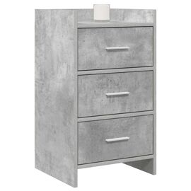 vidaXL Tables de chevet Gris béton 40 x 36 x 70 cm Bois d'ingénierie
