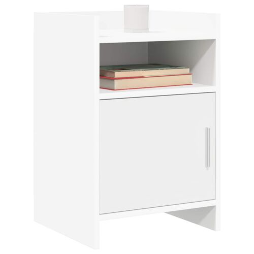 vidaXL Tables de chevet 2 pcs Blanc 40 x 36 x 60 cm Bois d'ingénierie