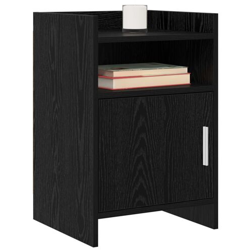 vidaXL Tables de chevet Chêne noir 40 x 36 x 60 cm Bois d'ingénierie