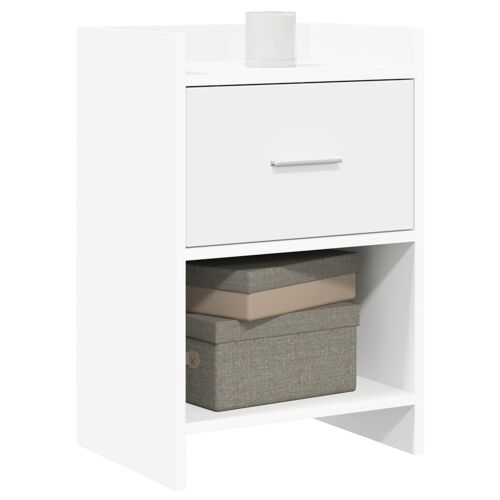 vidaXL Tables de chevet Blanc 40 x 30 x 60 cm Bois d'ingénierie