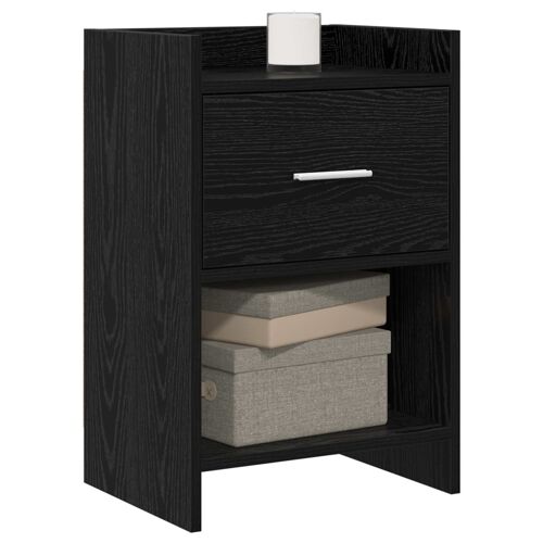 vidaXL Tables de chevet Chêne noir 40 x 30 x 60 cm Bois d'ingénierie