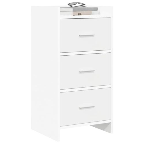 vidaXL Buffet Blanc 40 x 36 x 80 cm Bois d'ingénierie