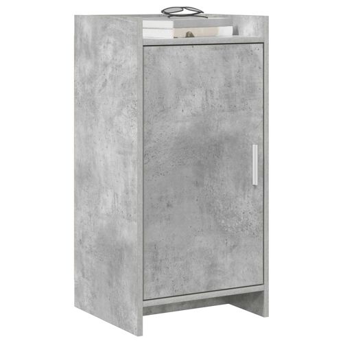 vidaXL Buffet Gris béton 40 x 36 x 80 cm Bois d'ingénierie