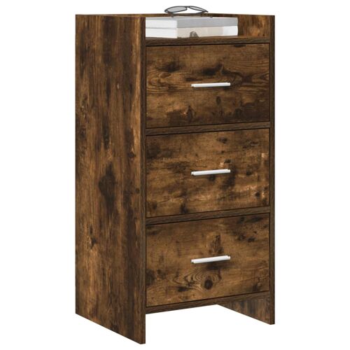 vidaXL Buffet Chêne fumé 40 x 36 x 80 cm Bois d'ingénierie