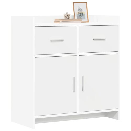 vidaXL Buffet Blanc 75 x 36 x 80 cm Bois d'ingénierie