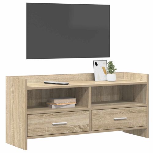 vidaXL Meuble TV 100 x 33 x 47 cm Chêne Sonoma Bois d'ingénierie