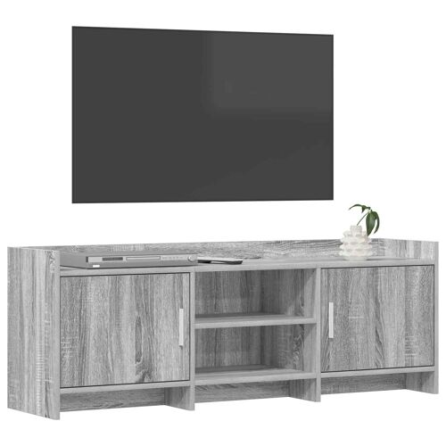 vidaXL Meuble TV 130 x 33 x 47 cm Sonoma gris Bois d'ingénierie