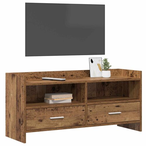 vidaXL Meuble TV 100 x 33 x 47 cm Bois ancien Bois d'ingénierie