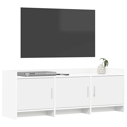 vidaXL Meuble TV 130 x 33 x 47 cm Blanc Bois d'ingénierie