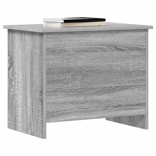 vidaXL Coffre de rangement avec stockage Sonoma gris 60 x 40 x 50 cm