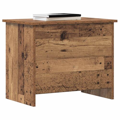 vidaXL Coffre de rangement avec stockage Bois ancien 60 x 40 x 50 cm