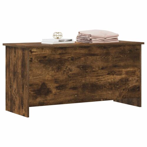 vidaXL Coffre de rangement avec stockage Chêne fumé 100 x 40 x 50 cm