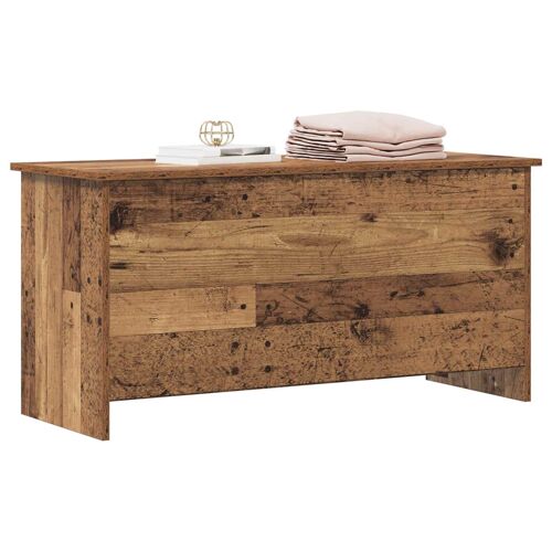 vidaXL Coffre de rangement avec stockage Bois ancien 100 x 40 x 50 cm