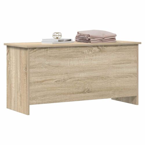 vidaXL Coffre de rangement avec stockage Chêne Sonoma 100 x 40 x 50 cm