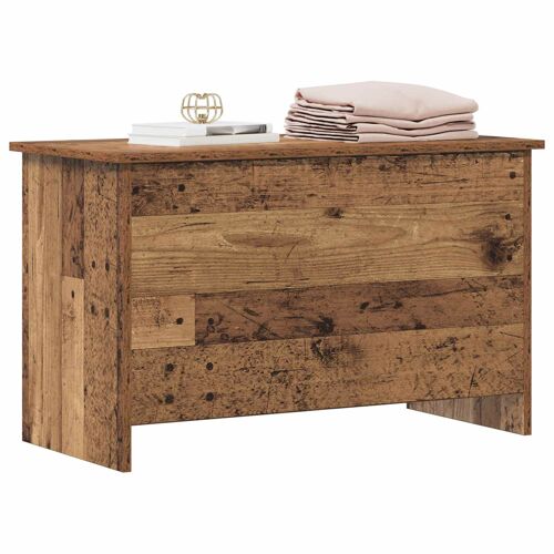 vidaXL Coffre de rangement avec stockage Bois ancien 80 x 40 x 50 cm