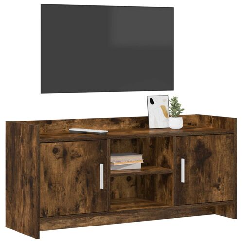 vidaXL Meuble TV 102 x 33 x 47 cm Chêne fumé Bois d'ingénierie