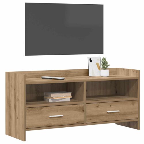 vidaXL Meuble TV 100 x 33 x 47 cm Chêne artisanal Bois d'ingénierie