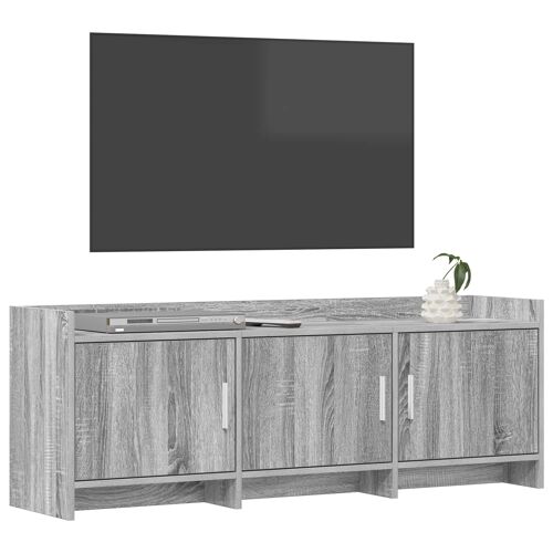vidaXL Meuble TV 130 x 33 x 47 cm Sonoma gris Bois d'ingénierie