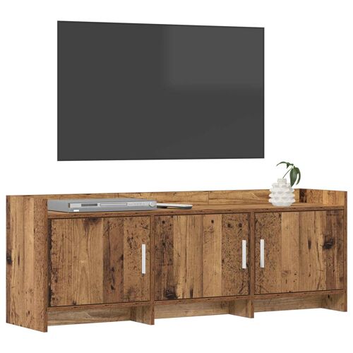 vidaXL Meuble TV 130 x 33 x 47 cm Bois ancien Bois d'ingénierie